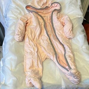 Pink Quilted Kids One Piece